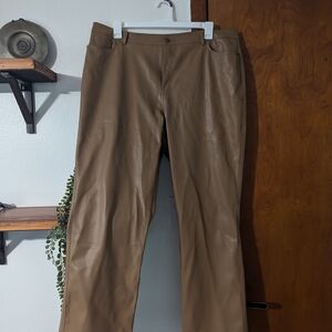 Brown Leather Pants